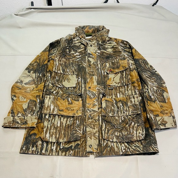 10X Other - VTG 10X Gore Tex Rainwear Camo Hunt Real Tree Bark‎ Woodland Jacket XL-Tall USA-